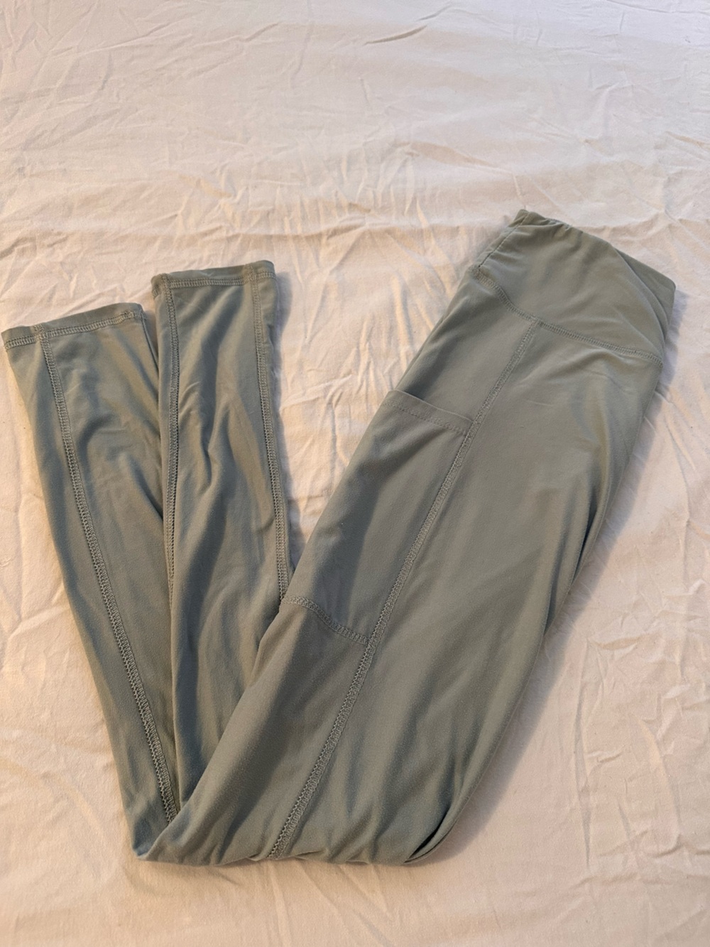 Hippie Rose Light Sage Green Leggings